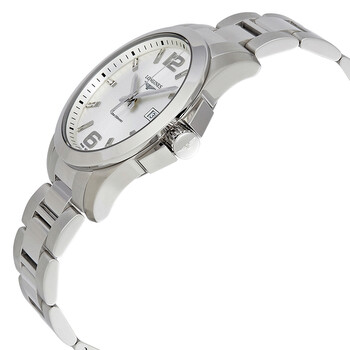 Conquest Silver Dial Stainless Steel Men's 43mm Watch L37604766