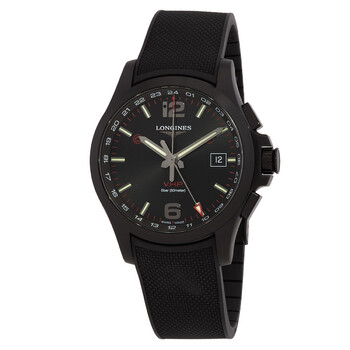 Longines Conquest V.H.P. Quartz Black Dial Men's Watch L37182669