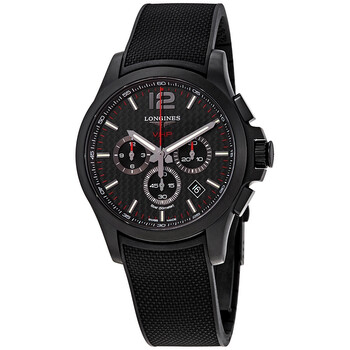 Conquest V.H.P. Perpetual Chronograph Quartz Black Carbon Dial Men's Watch L3.727.2.66.9