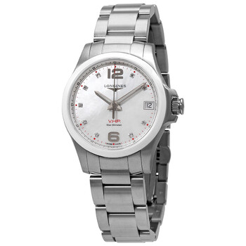 Conquest V.H.P. Quartz Diamond Ladies Watch L3.319.4.87.6