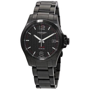 Longines Conquest V.H.P. Quartz Black Dial Men's Watch L37262569