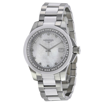 Conquest White Ceramic Diamond Ladies Watch L32810877 L3.281.0.87.7 Conquest White Ceramic Diamond Ladies Watch L32810877 L3.281.0.87.7