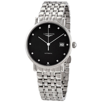 Longines Elegant Automatic Black Dial Midsize Watch L48094576