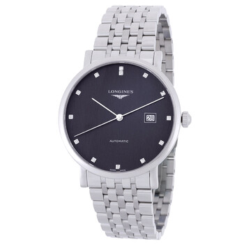 Elegant Automatic Diamond Black Dial Men's Watch L4.911.4.78.6 Elegant Automatic Diamond Black Dial Men's Watch L4.911.4.78.6