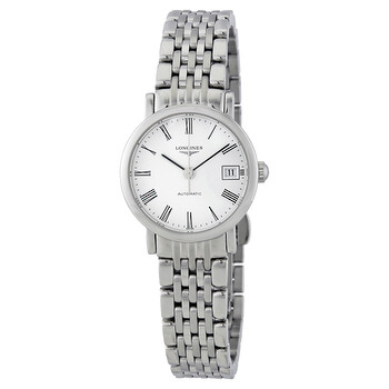 Elegant Automatic White Dial Ladies Watch L4.309.4.11.6