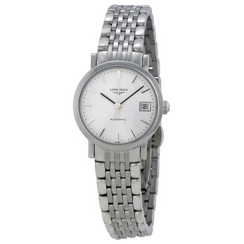Elegant White Dial Stainless Steel Ladies Watch L43094126
