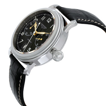 Heritage Chrono Black Dial Black Alligator Leather Men's Watch L2.783.4.53.0