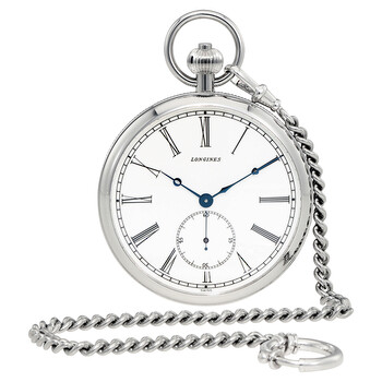 Heritage White Dial Hand Wound Pocket Watch L7.022.4.11.1