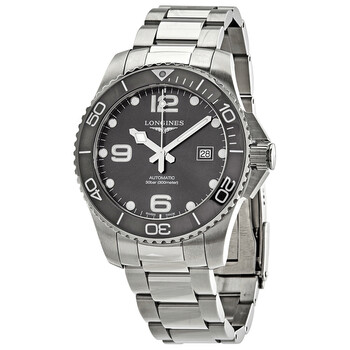 Hydroconquest Automatic Grey Ceramic Bezel Men's 43 mm Watch L37824766 L3.782.4.76.6 Hydroconquest Automatic Grey Ceramic Bezel Men's 43 mm Watch L37824766 L3.782.4.76.6