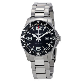 HydroConquest Black Dial Men's 39mm Watch L3.730.4.56.6