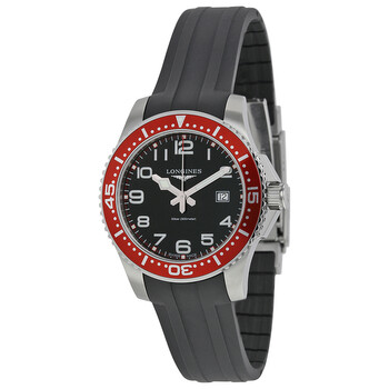 Hydroconquest Black Dial Rubber Strap Men's Watch L36884592