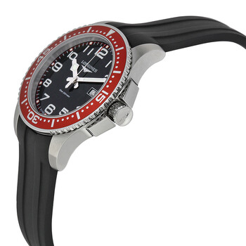 Hydroconquest Black Dial Rubber Strap Men's Watch L36884592