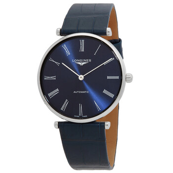 Longines Blue Sunray Dial Blue Leather Men's Watch L4.766.4.95.2