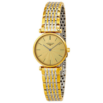 最低価格の Dial Champagne Lyre Longines Ladies L4.259.2.32.7 Watch 時計
