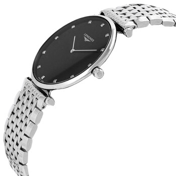 La Grande Classique De Longines Quartz Diamond Black Dial Unisex Watch L4.866.4.58.6