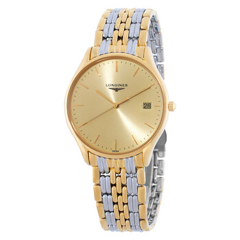 Longines Presence Champagne Dial Men's Two Tone Watch L49212327 L4