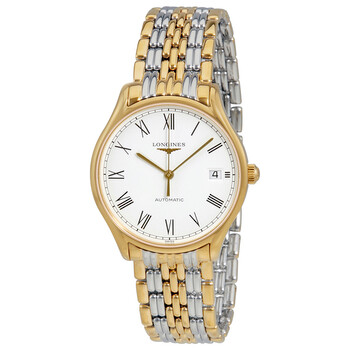 Lyre White Dial Ladies Two Tone Watch L4.860.2.11.7