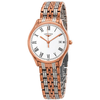 Lyre White Matt Dial Ladies Two Tone Watch L43591117 L4.359.1.11.7