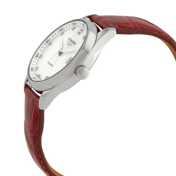 Master Automatic Diamond White Dial Ladies Watch L2.357.4.87.2