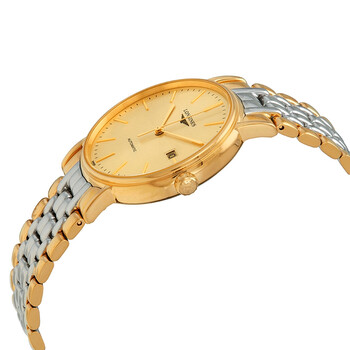 Presence Champagne Dial Men's Two Tone Watch L49212327