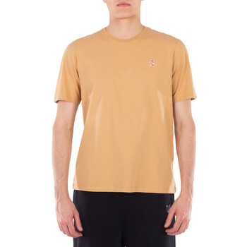 Tシャツ・カットソー MAISON KITSUNE Men T Shirts LM00107KJ0119 0119 beige Maison Kitsuné Fox Head Patch Oversized T-Shirt, Size Medium