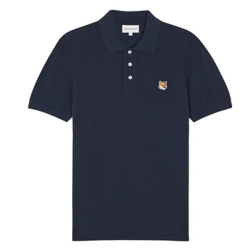 Maison Kitsuné Fox Head Patch Polo Shirt, Size Small LM00208KJ7002