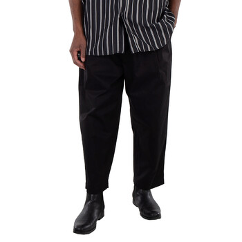Maison Kitsuné Men's Cropped Pleated Chino Pants, Brand Size 44