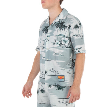 Seafoam Design Island-Print Shirt