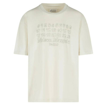 Embroidered Logo T-Shirt S50GC0705S24567-103-ECRU