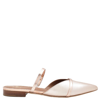 Malone Souliers Nude Leather Robyn Flats, Brand Size 35 ( US