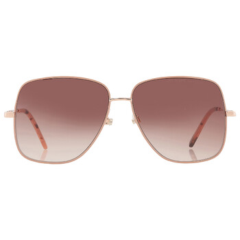 Guess Factory Gradient Brown Browline Ladies Sunglasses GF0416 32F 