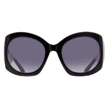 Tom Ford Melody Smoke Oval Ladies Sunglasses FT1090 01A 59  display picture 3