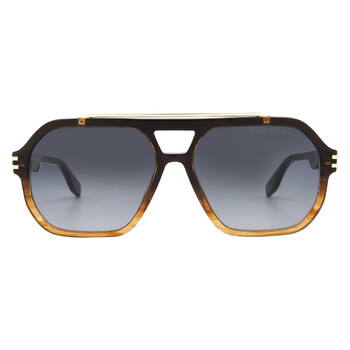 売買金 　　⭐️ RRL⭐️EMBOSSED GARRISON⭐️ブラック⭐️36 Marc Jacobs Grey Shaded Gold Rectangular Men's Sunglasses MARC 670