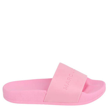 Marc Jacobs Kids Aqua Logo-Debossed Slides W60130-45T