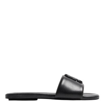 Bally Goldie Emblem Leather Slide Sandals, Brand Size 38 Bally Goldie Emblem Leather Slide Sandals, Brand Size 38