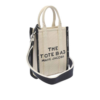 The Jacquard Mini Phone Tote Bag In Beige