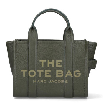 wolf grey leather small tote bag