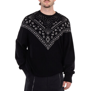 Marcelo Burlon Bandana-Embroidered Drawstring Hoodie, Size X