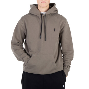 Marcelo Burlon Men's Blue Cross Logo Regular Hoodie, Size