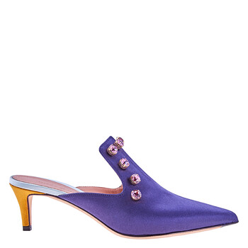 Giannico Ladies Daphne 85 Leather Heel Mules, Brand Size 35