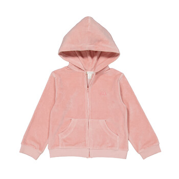 Kids Angel Wing Velour Hoodie LW1800L-PNK