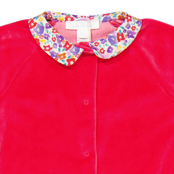 Kids Angel Wing Velour Sleepsuit