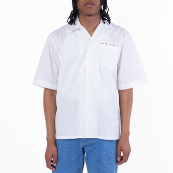 Logo-Print Cotton Poplin Bowling Shirt