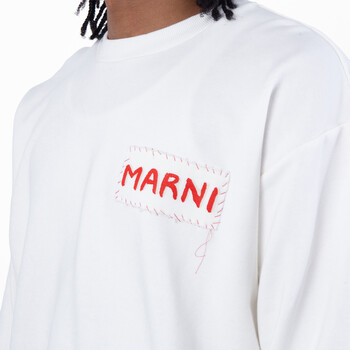 Marni Collage Bouquet Embroidered Hoodie, Brand Size 46 ( US Size