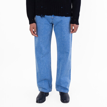 Organic Denim Wide-Leg Jeans
