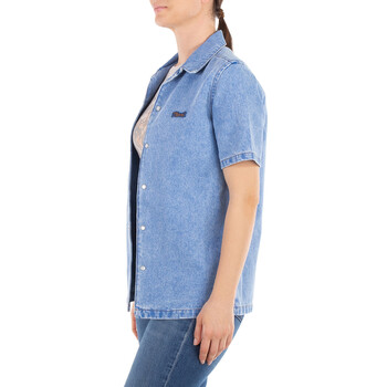 Short Sleeve Denim Logo Shirt