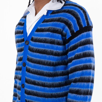 Striped V-Neck Cardigan