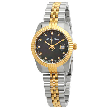 Mathy III MOP Quartz Black Dial Ladies Watch D910BN