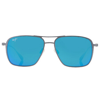 Maui Jim Mano Blue Hawaii Mask Unisex Sunglasses B877-03 57 