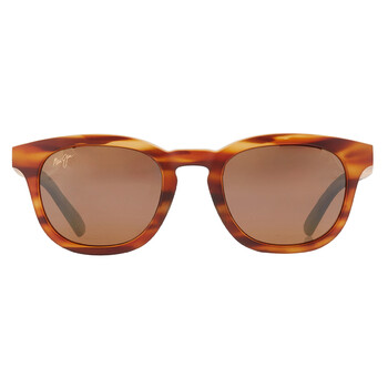 Maui Jim Hana Bay HCL Bronze Square Unisex Sunglasses H434-10L 51